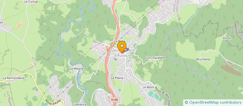 localisation de l'entreprise A.V.P. ASSOCIATION POUR LA VALORISATION DU PATRIMOINE à SAINT-FERREOL-D'AUROURE