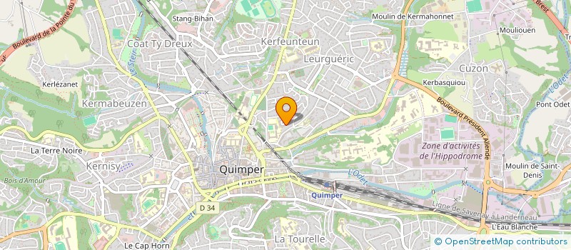 localisation de l'entreprise A-V-PROTECT  FOUESNANT