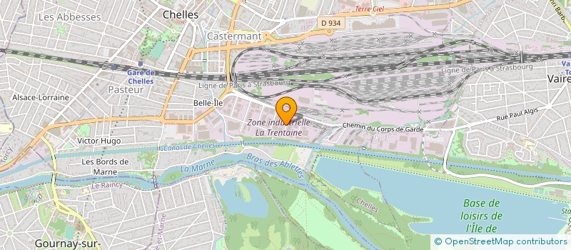 localisation de l'entreprise A.V. RECYCLAGE à CHELLES