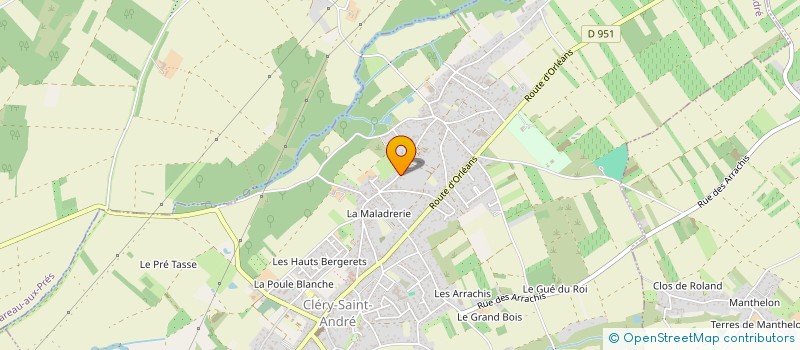 localisation de l'entreprise A.V.S à CLERY-SAINT-ANDRE