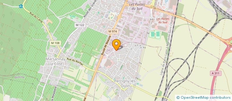 localisation de l'entreprise A.V.S.47  PERRIGNY-LES-DIJON