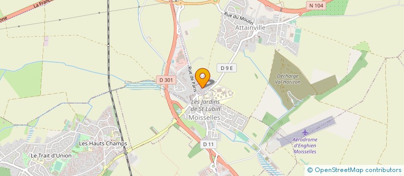 localisation de l'entreprise A.V.S. à SAINT-BRICE-SOUS-FORET