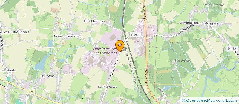 localisation de l'entreprise A.V.S  BRANGES