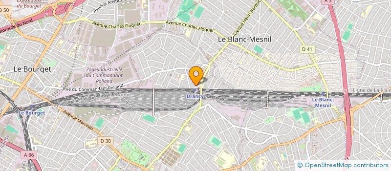 localisation de l'entreprise A.V.S. COIFFURE à DRANCY