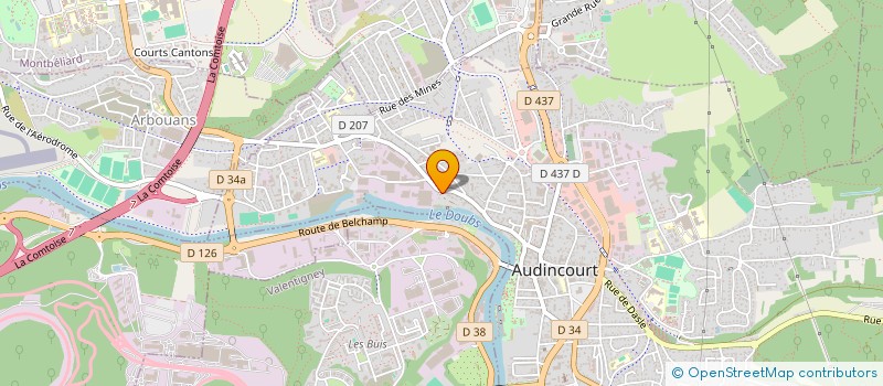 localisation de l'entreprise A.V.S CUISINES ET BAINS à EXINCOURT