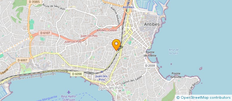 localisation de l'entreprise A.V.S EXPRESS  ANTIBES