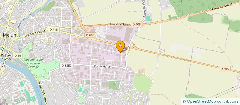 localisation de l'entreprise A.V.U. à VAUX-LE-PENIL