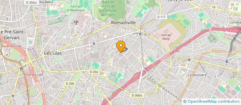 localisation de l'entreprise A.V.Z FRIP à ROMAINVILLE