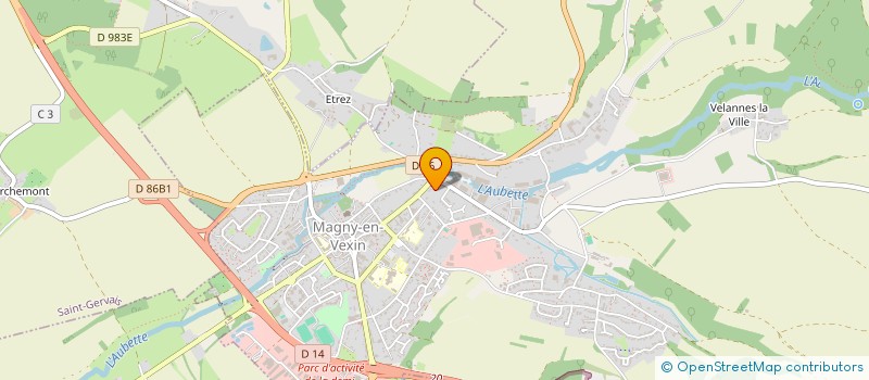 localisation de l'entreprise A.VA.RENOV à MAGNY-EN-VEXIN