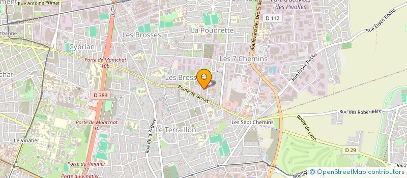 localisation de l'entreprise A VAULX COIFFURE SOLIDAIRE  VAULX-EN-VELIN