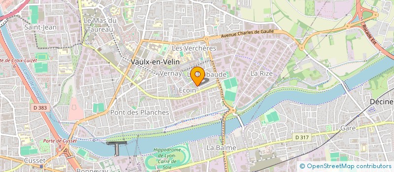 localisation de l'entreprise A VAULX JARDINS  VAULX-EN-VELIN