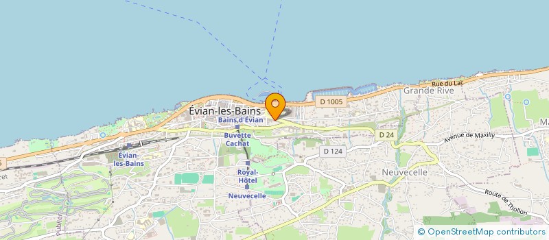 localisation de l'entreprise A-VELO à EVIAN-LES-BAINS