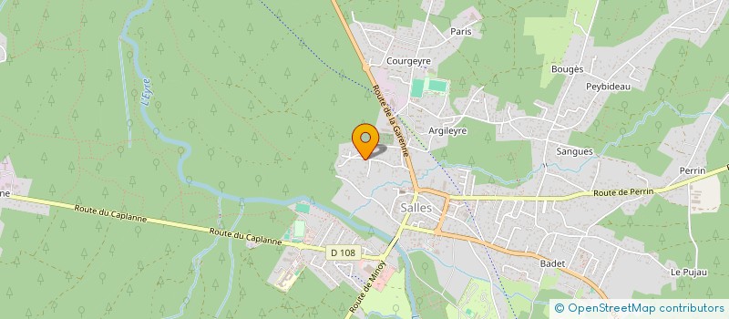 localisation de l'entreprise A VELO A PIED EN VAL DE L'EYRE  SALLES