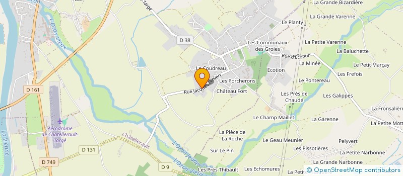 localisation de l'entreprise A VELO CHATELLERAULT à CHATELLERAULT