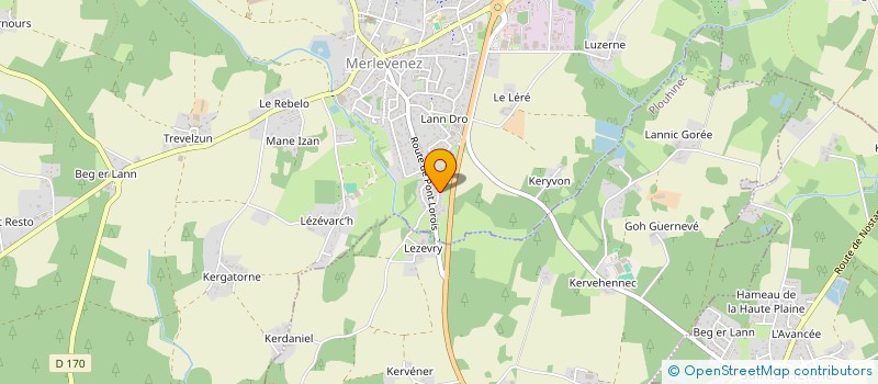 localisation de l'entreprise A VENTS D'OUEST à MERLEVENEZ