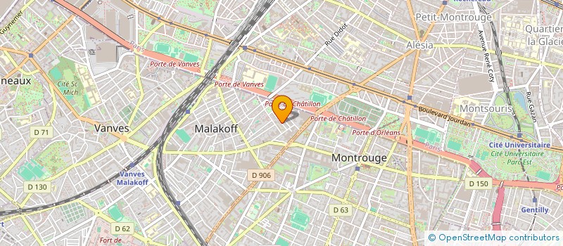localisation de l'entreprise A VERGELY SA à MALAKOFF