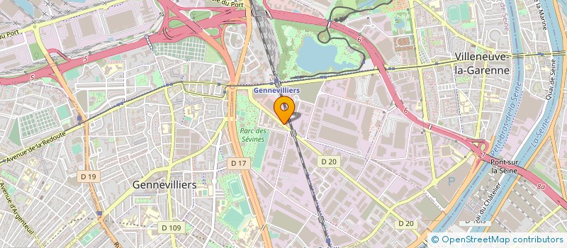 localisation de l'entreprise A. VERON SA à GENNEVILLIERS