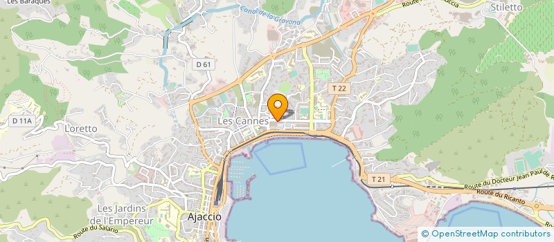 localisation de l'entreprise A VEZZANESE  AJACCIO