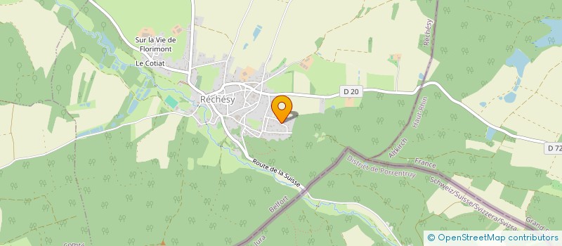localisation de l'entreprise A VILLEMIN à RECHESY