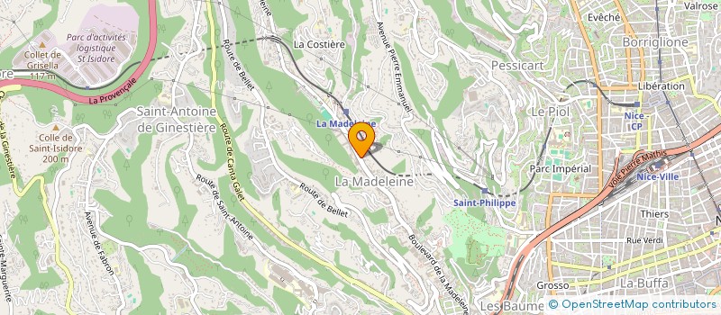 localisation de l'entreprise A.VINCENT BATIMENT à NICE