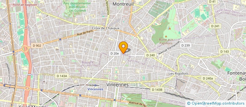localisation de l'entreprise A VISAGE DECOUVERT à MONTREUIL