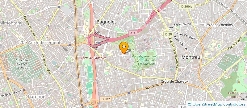 localisation de l'entreprise A VIVE ALLURE à BAGNOLET