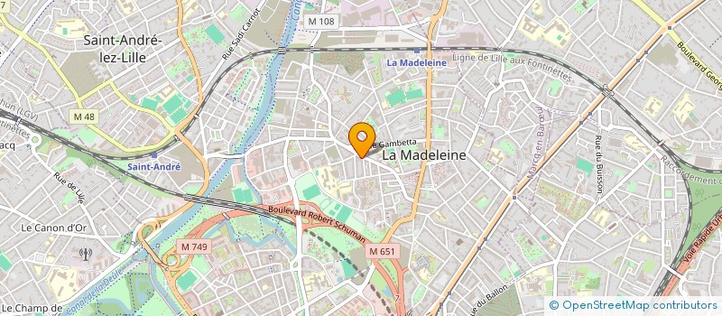 localisation de l'entreprise A VOIR à LA MADELEINE
