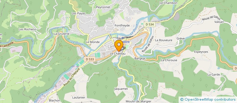 localisation de l'entreprise A VOIR ET ETRE  SAINT-BARTHELEMY-GROZON