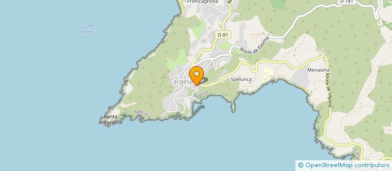 localisation de l'entreprise A VOLTA à CARGESE