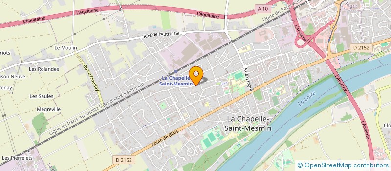 localisation de l'entreprise A VOS COTES à LA CHAPELLE-SAINT-MESMIN