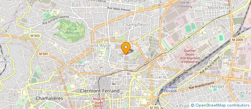 localisation de l'entreprise A VOS COTES BTP à CLERMONT-FERRAND