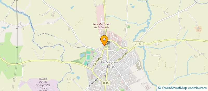 localisation de l'entreprise A VOS COTES POMPES FUNEBRES  LE MAY-SUR-EVRE