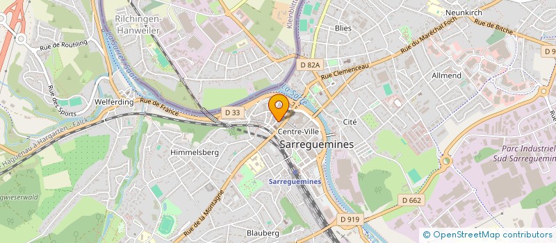 localisation de l'entreprise A VOS MARQUES  SARREGUEMINES