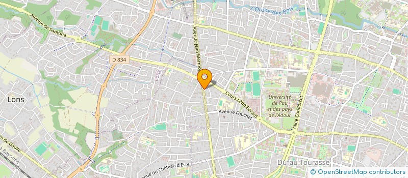 localisation de l'entreprise A VOS SOINS PAU-BILLERE (SCM) à PAU