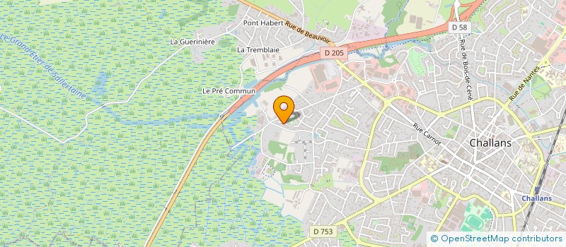 localisation de l'entreprise A VOS SOUHAITS à CHALLANS