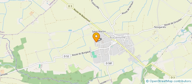 localisation de l'entreprise A'VOSERVICES à AUCAMVILLE