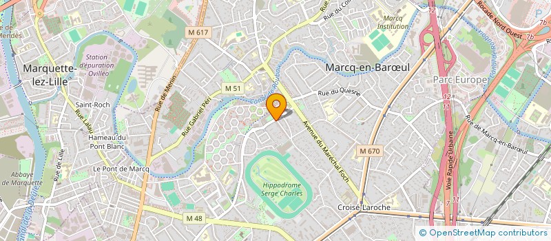 localisation de l'entreprise A VOTRE SANTE MARCQ à MARCQ-EN-BARŒUL