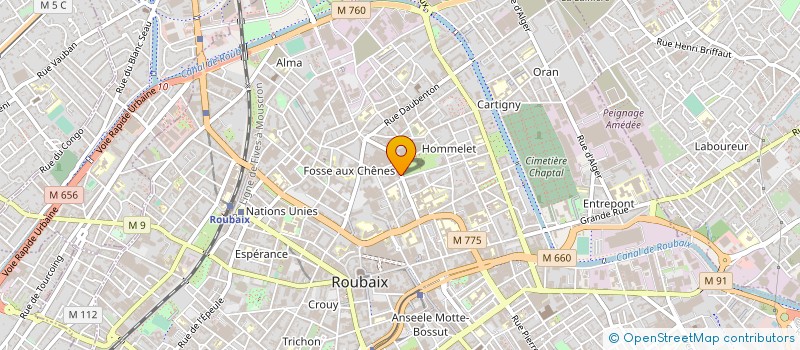localisation de l'entreprise A VOTRE SERVICE à ROUBAIX