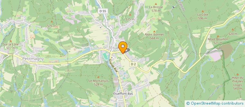 localisation de l'entreprise A VOTRE SERVICE  ETUEFFONT