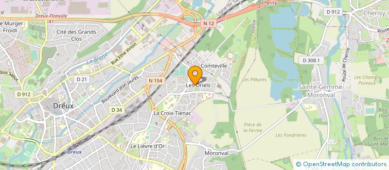 localisation de l'entreprise A VOTRE SERVICE à DREUX