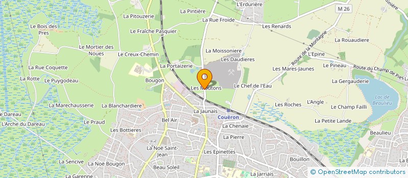 localisation de l'entreprise A VOTRE SERVICE à COUERON