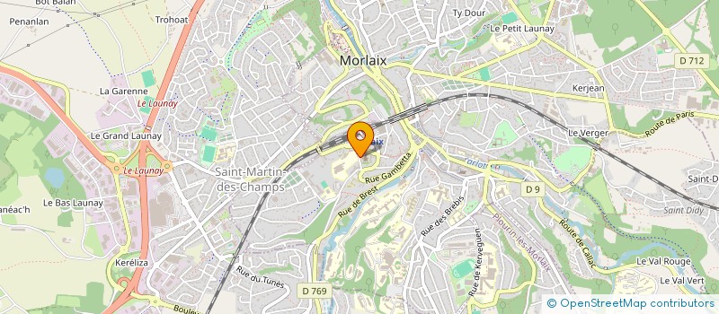 localisation de l'entreprise A VOTRE SERVICE à MORLAIX