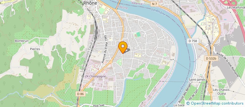 localisation de l'entreprise A VOTRE SERVICE à TOURNON-SUR-RHONE