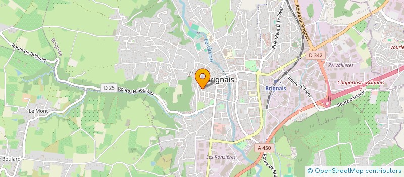 localisation de l'entreprise A VOTRE SERVICE BATIMENT - AVSB à BRIGNAIS