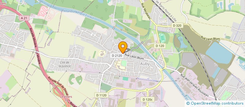 localisation de l'entreprise A VOUS DE JOUER  AUBY