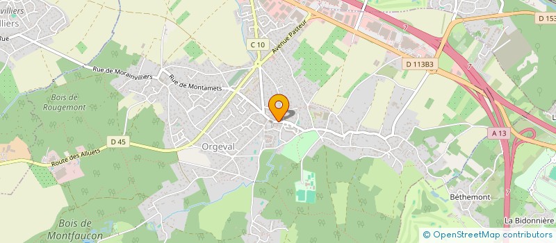 localisation de l'entreprise A VUE D OEIL à ORGEVAL