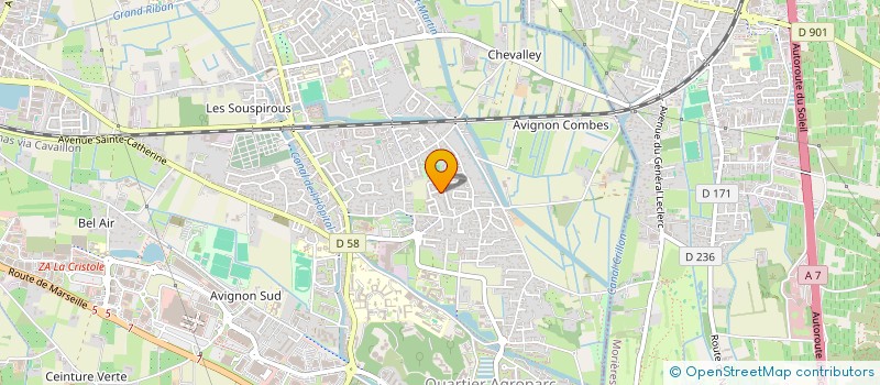 localisation de l'entreprise A&W  AVIGNON