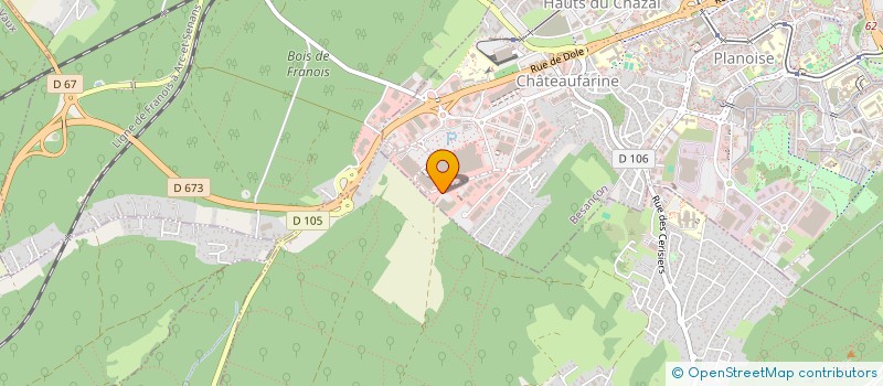 localisation de l'entreprise A.W.B à BESANCON