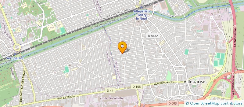 localisation de l'entreprise A.W.I  VILLEPARISIS