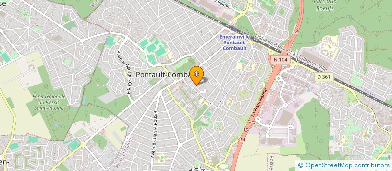 localisation de l'entreprise A W ISOLATION à PONTAULT-COMBAULT